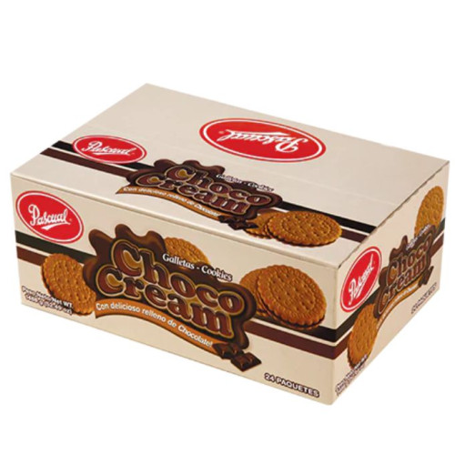Galleta Choco Cream Chocolate Pascual - 24 Unidades